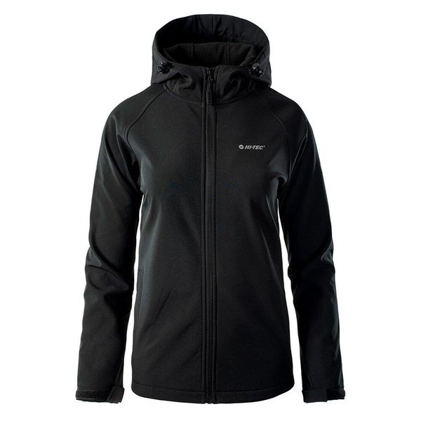 Kurtka Softshellowa Damska Neti. Czarne kurtki sportowe damskie Hi-tec, s, bez wzorów, z softshellu, bez ramiączek, bez kaptura, trekkingowe. Za 213.99 zł.
