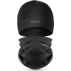 Czapka i komin - zestaw termiczny 4FIZJO one size. Czarne czapki damskie 4FIZJO, na zimę, bez wzorów, sportowe. Za 79.99 zł.