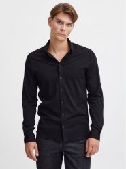 Casual Friday Koszula 20504841 Czarny Slim Fit. Czarne koszule męskie Casual Friday, m, bez wzorów, z bawełny, biznesowe, bez kołnierzyka, bez ramiączek. Za 379.99 zł.