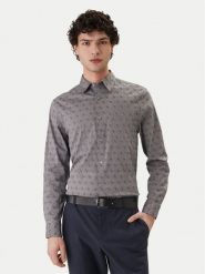 Guess Koszula M6GH18 W1713 Szary Regular Fit. Szare koszule męskie Guess, m, z aplikacjami, z bawełny, bez kołnierzyka, bez ramiączek. Za 429.99 zł.