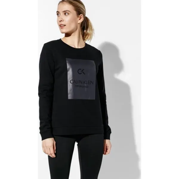 Calvin Klein Bluza Pullover , czarny, rozmiar S. Czarne bluzy damskie Calvin Klein, s, bez wzorów, z materiału, bez ramiączek, bez kaptura. W wyprzedaży za 279.99 zł.