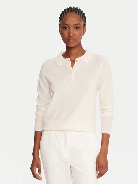 Fracomina Sweter FR25WT7008K47301 Écru Regular Fit. Swetry nierozpinane damskie Fracomina, xs, bez wzorów, z wełny, bez kołnierzyka, bez ramiączek. Za 309.99 zł.