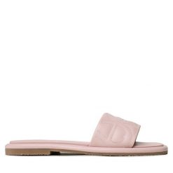 Klapki Aigner. Czerwone klapki damskie Aigner, bez wzorów, bez obcasa, bez zapięcia. Za 1,149.00 zł.