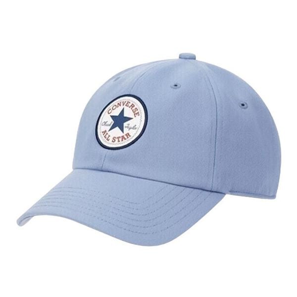 Czapka Converse Tipoff Chuck Patch Baseball Hat. Niebieskie czapki damskie Converse, bez wzorów, z materiału. Za 190.00 zł.