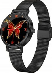 Smartwatch Rubicon LW06 Czarny (RNBE64BIBX05AX). Czarne zegarki smartwatch Rubicon, bez wzorów. Za 227.64 zł.