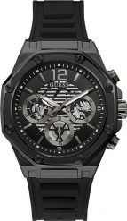 Zegarek Guess Zegarek męski Guess GW0263G4 czarny. Czarne zegarki męskie Guess, z aplikacjami. Za 701.00 zł.