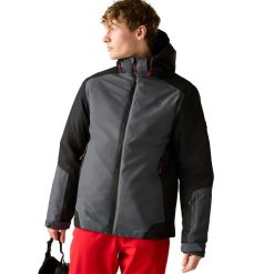 Męska Kurtka Narciarska Precision II. Czarne kurtki sportowe męskie Dare 2B, m, bez wzorów, z materiału, z kapturem, narciarskie. Za 274.99 zł.