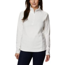 Bluza sportowa damska Columbia Glacial IV Half Zip Fleece. Białe bluzy damskie Columbia, xl, bez wzorów, z polaru, sportowe, bez ramiączek, bez kaptura. Za 99.99 zł.