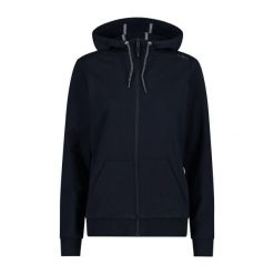 Bluza damska z kapturem CMP. Niebieskie bluzy damskie CMP, bez wzorów, bez ramiączek, z kapturem. Za 283.65 zł.