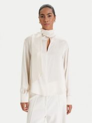 MAX&Co. Bluzka Pascia 2616111051200 Écru Regular Fit. Bluzki damskie MAX&Co., bez wzorów, z jedwabiu, bez kołnierzyka, bez ramiączek. Za 1,319.00 zł.