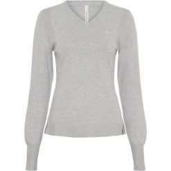 Sweter damski Catago Teagan. Szare swetry nierozpinane damskie CATAGO, xl, z aplikacjami, z dzianiny, eleganckie, bez kołnierzyka, bez ramiączek. Za 249.50 zł.
