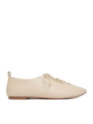 GINO ROSSI Półbuty EO-V2113-33 Écru. Białe półbuty damskie Gino Rossi, bez wzorów, ze skóry, bez obcasa, na płaskiej podeszwie, bez zapięcia. Za 299.99 zł.