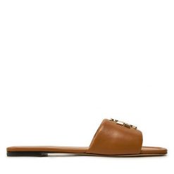 Klapki Tory Burch. Brązowe klapki damskie Tory Burch, bez wzorów, bez obcasa, bez zapięcia. Za 1,569.00 zł.