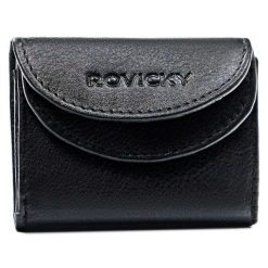 Portfel skórzany Rovicky R-17-LFN czarny. Czarne portfele damskie ROVICKY. Za 30.00 zł.