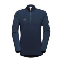Bluza trekkingowa męska Mammut Aenergy ML Half Zip Pull. Niebieskie bluzy męskie Mammut, na zimę, m, bez wzorów, sportowe, bez ramiączek, bez kaptura. Za 429.99 zł.