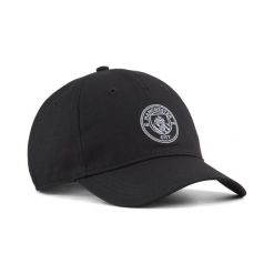 Czapka z daszkiem Essentials Manchester City PUMA. Czarne czapki damskie Puma, bez wzorów, sportowe. Za 99.00 zł.