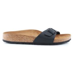 Klapki Birkenstock Madrid Bs 0040793 niebieskie. Niebieskie klapki damskie bez wzorów, ze skóry, casualowe, bez obcasa, bez zapięcia. Za 462.92 zł.