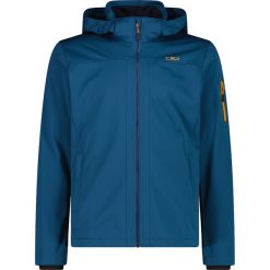 Kurtka softshell z kapturem CMP. Niebieskie kurtki sportowe męskie CMP, na wiosnę, m, bez wzorów, z materiału, z kapturem, trekkingowe. Za 359.99 zł.