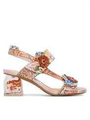 Laura Vita Sandały Framboiseo 26 Pomarańczowy. Brązowe sandały damskie Laura Vita, bez wzorów, ze skóry, bez obcasa, na słupku, bez zapięcia. Za 429.99 zł.