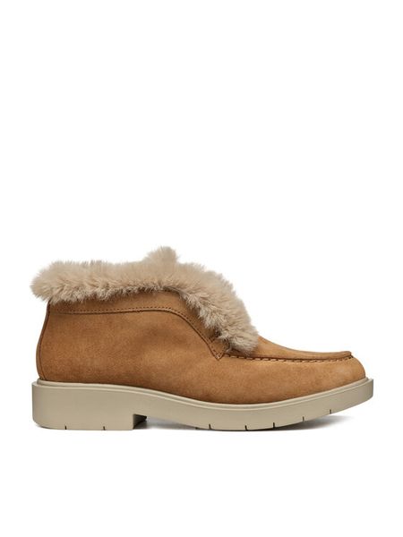 Geox Botki D Spherica Ec1 D36QRD 022BH C6018 Brązowy. Brązowe botki damskie Geox, bez wzorów, ze skóry, bez obcasa, na płaskiej podeszwie, bez zapięcia. Za 378.99 zł.