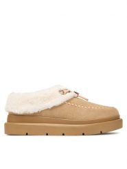 Guess Śniegowce FLFKEY LEA19 Beżowy. Brązowe śniegowce damskie Guess, ze skóry, bez zapięcia. Za 584.99 zł.