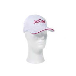 Wytrzymała czapka golfowa JuCad. Białe czapki damskie JUCAD, bez wzorów. Za 190.50 zł.