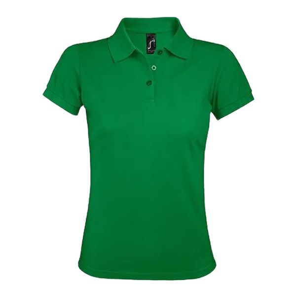 Damska Koszulka Polo Prime. Zielone koszulki sportowe damskie SOL'S, s, bez wzorów, bez ramiączek. Za 98.99 zł.