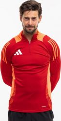 Bluza męska adidas Tiro 24 Competition Training Top czerwona IS1644 XL. Czerwone bluzy męskie Adidas, m, bez wzorów, bez ramiączek, bez kaptura. Za 196.89 zł.
