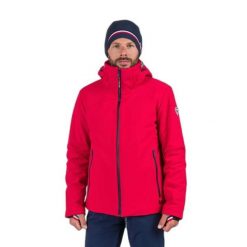 Kurtka narciarska Rossignol Cieloalto. Czerwone kurtki sportowe męskie Rossignol, na zimę, m, bez wzorów, z materiału, bez kaptura, narciarskie, primaloft. Za 1,369.00 zł.