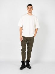 Xagon T-shirt "Over" | A23082ZX99JE | Mężczyzna | Kremowy. Białe t-shirty męskie Xagon, m, bez wzorów, z bawełny, bez kołnierzyka, bez ramiączek. W wyprzedaży za 199.00 zł.