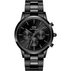 Daniel Wellington Mężczyźnizegarek Iconic Link Zegarki męskie 1 ct Czarny Męskie. Czarne zegarki męskie Daniel Wellington, bez wzorów, z materiału, szklane. Za 1,188.99 zł.