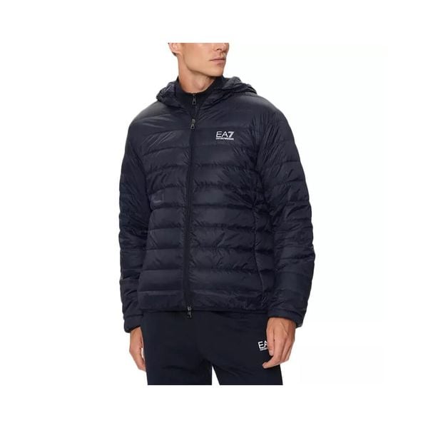 Kurtka puchowa Mężczyzna EA7. Niebieskie kurtki męskie EA7, na zimę, m, bez wzorów, z materiału, bez kaptura. Za 619.99 zł.
