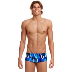 Kąpielówki - trunki Funky Trunks Chaz Michael. Niebieskie kąpielówki męskie Funky Trunks, m, bez wzorów, z poliesteru. Za 159.00 zł.