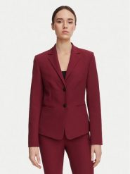 HUGO Marynarka Agonia-1 50539976 Czerwony ciemny Slim Fit. Czerwone marynarki i żakiety damskie Hugo, bez wzorów, z syntetyku, bez kołnierzyka, bez ramiączek. Za 899.99 zł.