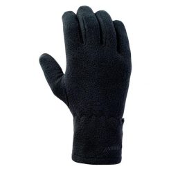 Rękawiczki Męskie Polar Tantis. Czarne rękawiczki męskie MARTES, bez wzorów, z materiału. Za 35.99 zł.