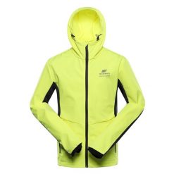 Kurtka męska sportowa Alpine Pro Kerak softshellowa. Żółte kurtki sportowe męskie Alpine Pro, l, bez wzorów, z softshellu, bez kaptura, na fitness i siłownię. W wyprzedaży za 299.00 zł.