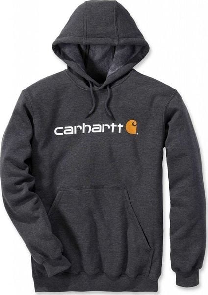 Carhartt Bluza Carhartt Signature Logo Midweight Carbon. Bluzy męskie Carhartt, m, bez wzorów, bez ramiączek, bez kaptura. Za 265.11 zł.