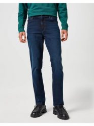 WRANGLER MĘSKIE SPODNIE JEANSOWE TEXAS SLIM MIDNIGHT RODEO 112358219 W12S017433. Białe jeansy męskie Lee, na jesień, z bawełny, casualowe. Za 229.99 zł.