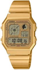 Zegarek Casio Retro Vintage A130WEG -9AEF unisex . Zegarki damskie Casio, bez wzorów. Za 399.00 zł.