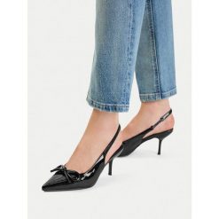 Szpilki JENNY. Czarne szpilki damskie Jenny, bez wzorów, bez obcasa, na szpilce, bez zapięcia. Za 129.99 zł.
