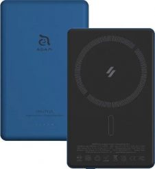 Powerbank Adam Elements Gravity C5 - magnetyczny powerbank bezprzewodowy 5000 mAh niebieski. Niebieskie powerbanki ADAM elements. Za 215.99 zł.