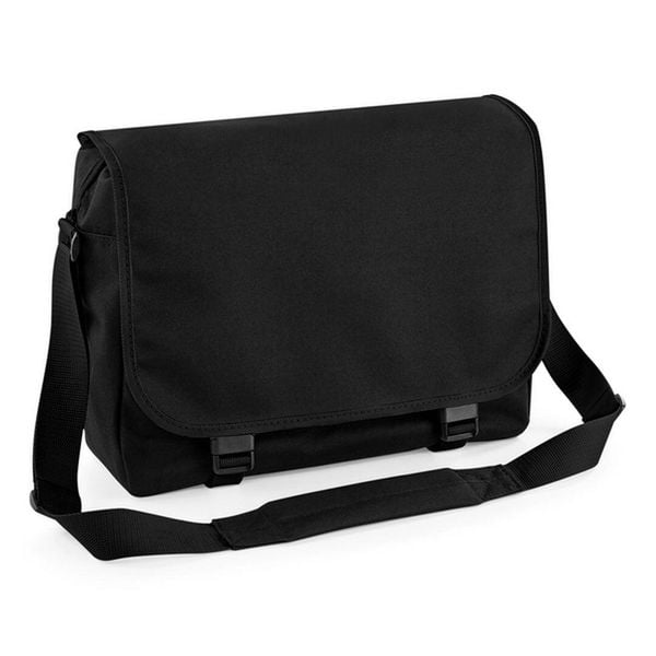 Torba na ramię Bag Base messager. Czarne torby na ramię męskie BAGBASE, z materiału, na ramię, duże. Za 118.50 zł.