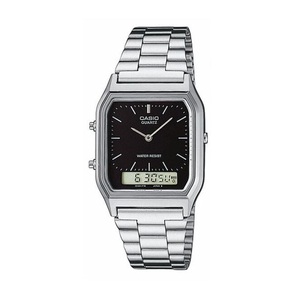 Zegarek Casio. Szare zegarki męskie Casio, bez wzorów, srebrne. Za 209.99 zł.