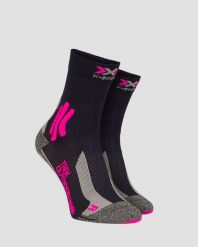 Skarpety trekkingowe damskie X-Socks Trek Outdoor 4.0. Czarne skarpetki damskie X-Socks, bez wzorów, z materiału. Za 60.00 zł.