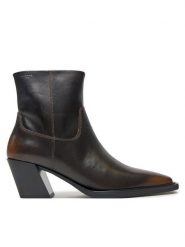 Vagabond Shoemakers Kowbojki Alina 5621-018-33 Brązowy. Brązowe botki damskie Vagabond Shoemakers, bez wzorów, ze skóry, bez obcasa, na słupku, bez zapięcia. Za 819.99 zł.