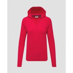 Bluza damska Dolomite Latemar Fleece. Czerwone bluzy damskie Dolomite, bez wzorów, sportowe, bez ramiączek, bez kaptura. Za 779.99 zł.