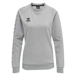 Damska bluza bawełniana Hummel Move Grid. Szare bluzy damskie Hummel, xs, bez wzorów, z bawełny, sportowe, bez ramiączek, bez kaptura. Za 231.00 zł.