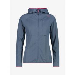 Bluza trekkingowa damska CMP Skylea Jacket. Niebieskie bluzy damskie CMP, bez wzorów, sportowe, bez ramiączek, bez kaptura. Za 346.49 zł.