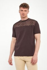 T-shirt męski z nadrukiem logo KARL LAGERFELD. T-shirty męskie KARL LAGERFELD, l, bez wzorów, bez kołnierzyka, bez ramiączek. Za 479.00 zł.