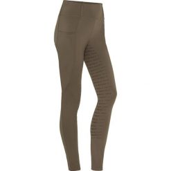 Damskie legginsy jeździeckie z pełną przyczepnością Equipage Kendra. Brązowe legginsy damskie EQUIPAGE, bez wzorów, z elastanu. Za 283.00 zł.